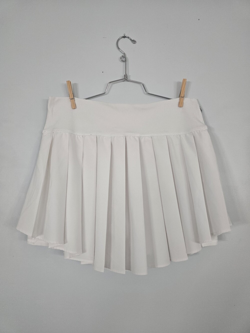Aerie White Pleated Mini Skirt